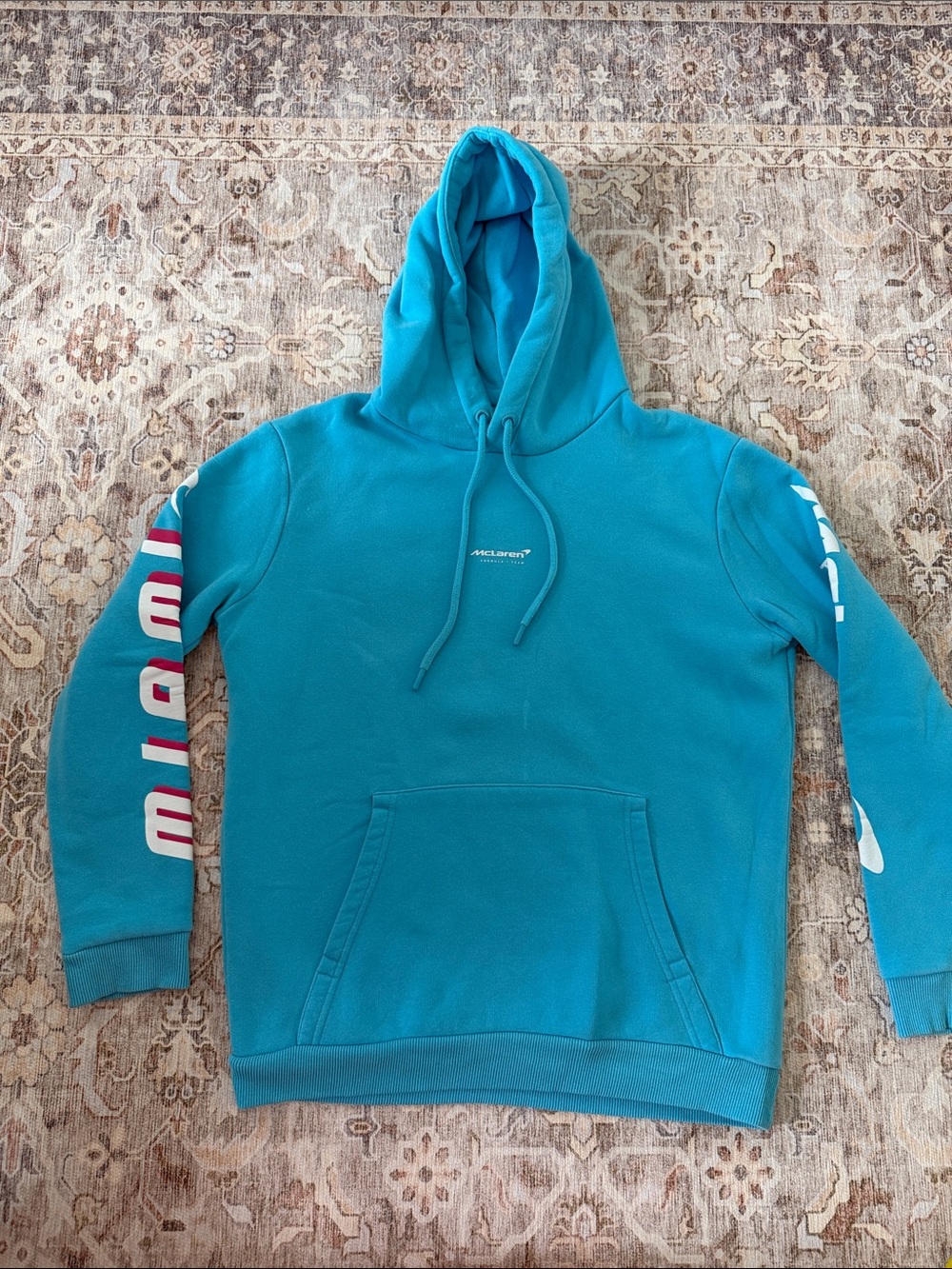 McLaren Formula 1 Miami Teal Hooded Sweatshirt